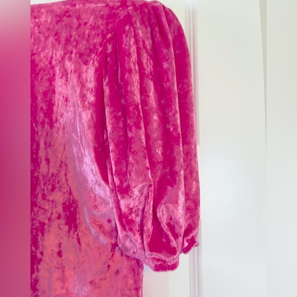 Free People  Don't You Wish Bodysuit in Pink Phenom size large EUC - Picture 4 of 7